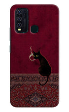 Midnight Cat Vivo Y30/Y50 Hard Case Back Cover by Casekaro