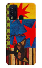 Pop Cat Vivo Y30/Y50 Hard Case Back Cover by Casekaro
