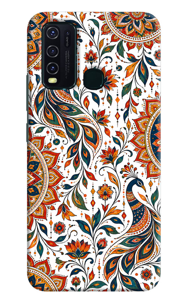 White Mayura Vivo Y30/Y50 Hard Case Back Cover by Casekaro