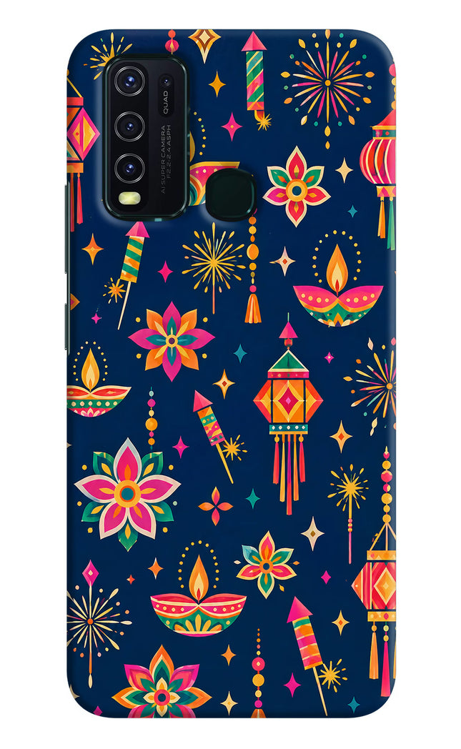 Festive Pop Vivo Y30/Y50 Hard Case Back Cover by Casekaro