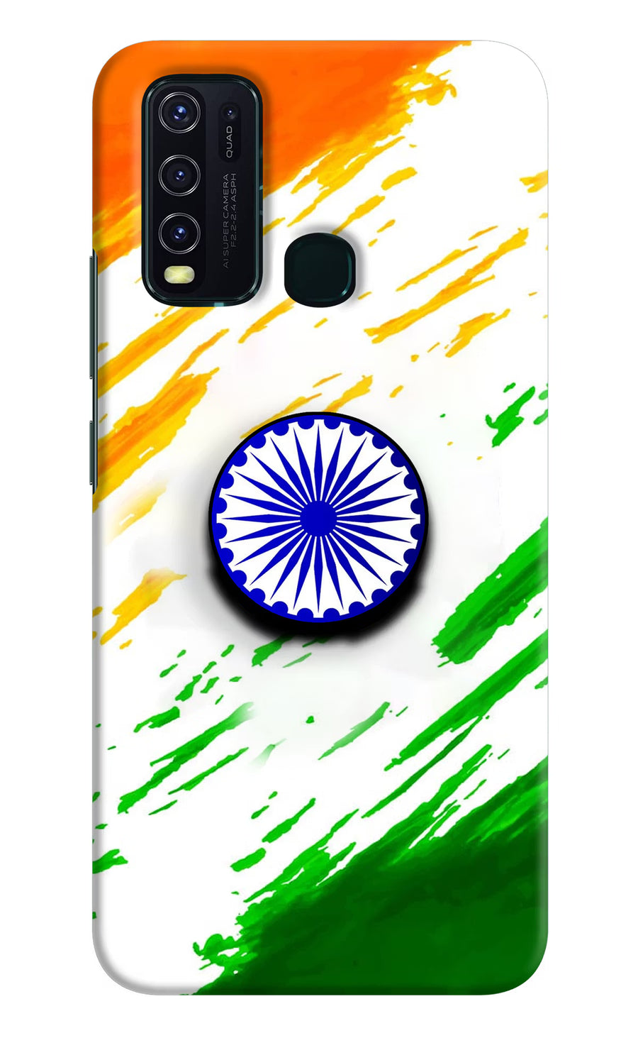 Indian Flag Ashoka Chakra Vivo Y30/Y50 Pop Case, Hard case