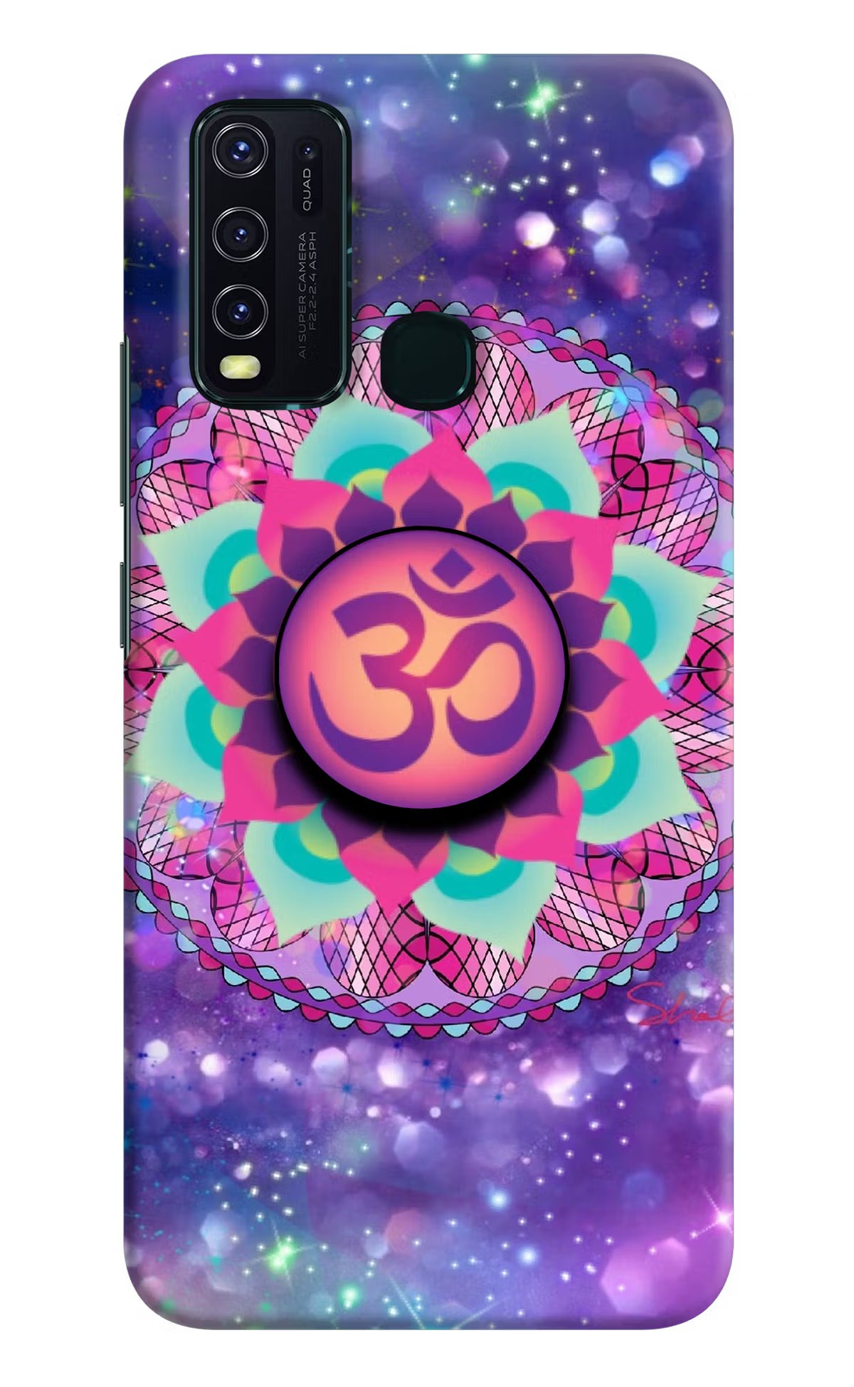 Om Purple Vivo Y30/Y50 Pop Case by Casekaro