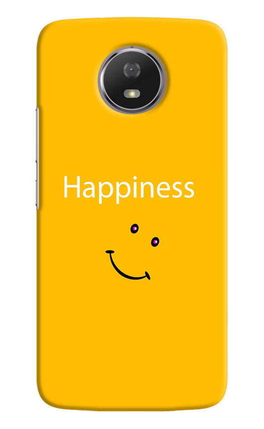 Happiness With Smiley Moto G5S Hard Case Back Cover by Casekaro