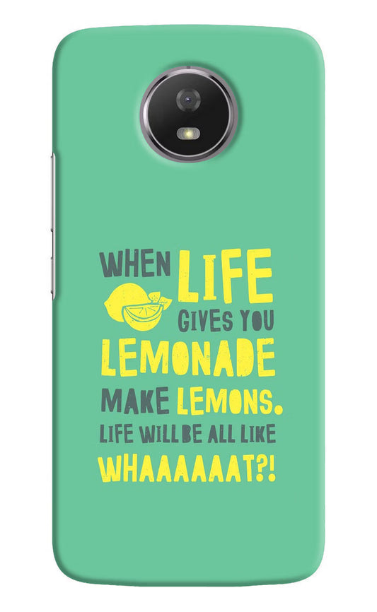 Quote Moto G5S Hard Case Back Cover by Casekaro