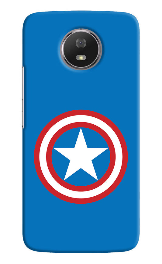 Captain America Logo Moto G5S Hard Case Back Cover by Casekaro