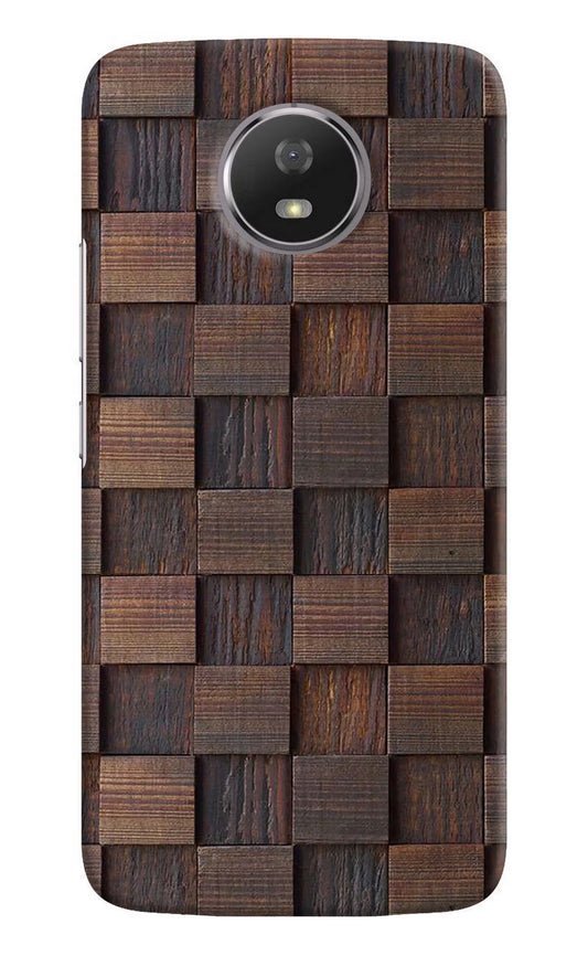 Wooden Cube Design Moto G5S Hard Case Back Cover by Casekaro