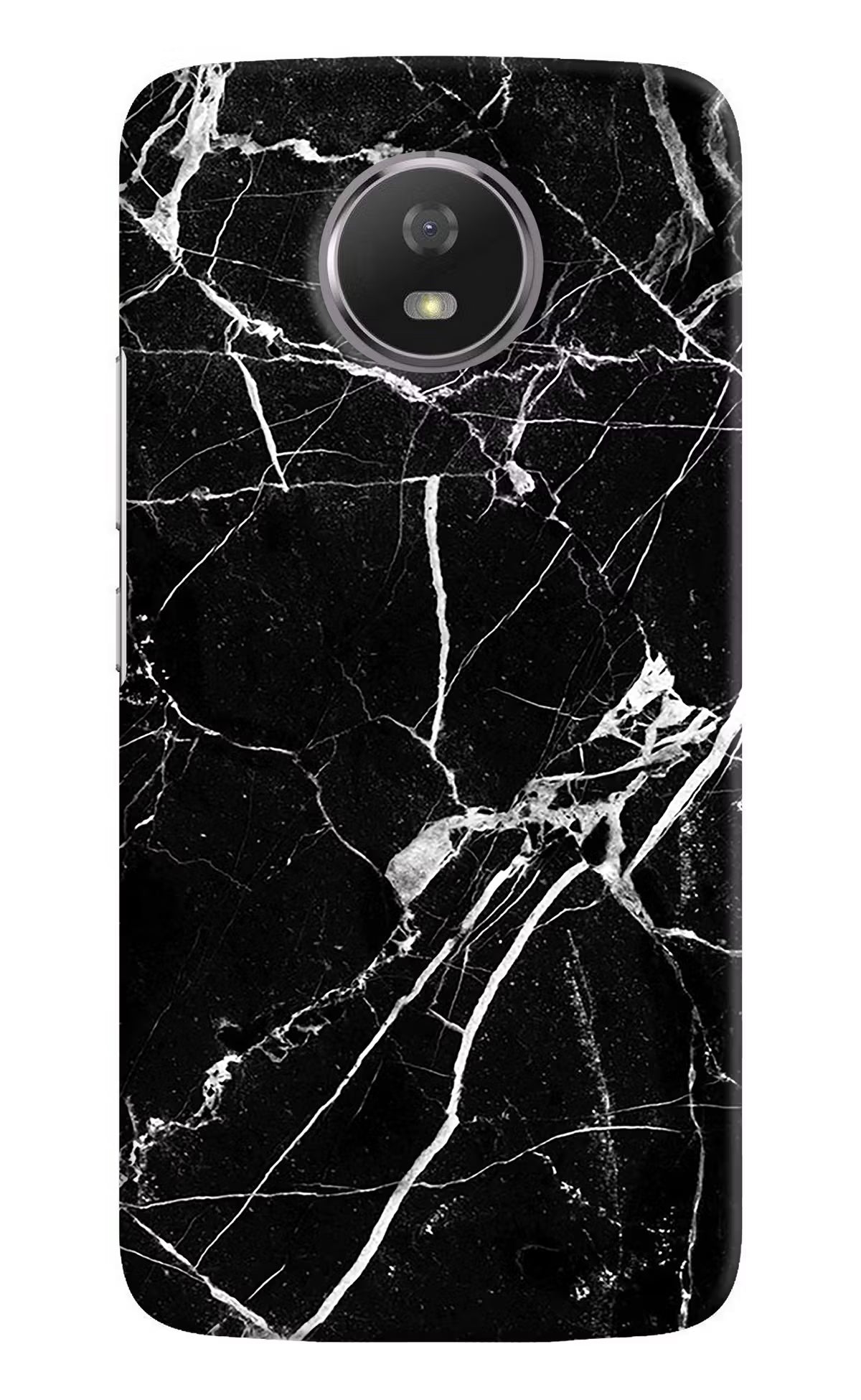 Black Marble Pattern Moto G5S Hard Case Back Cover by Casekaro