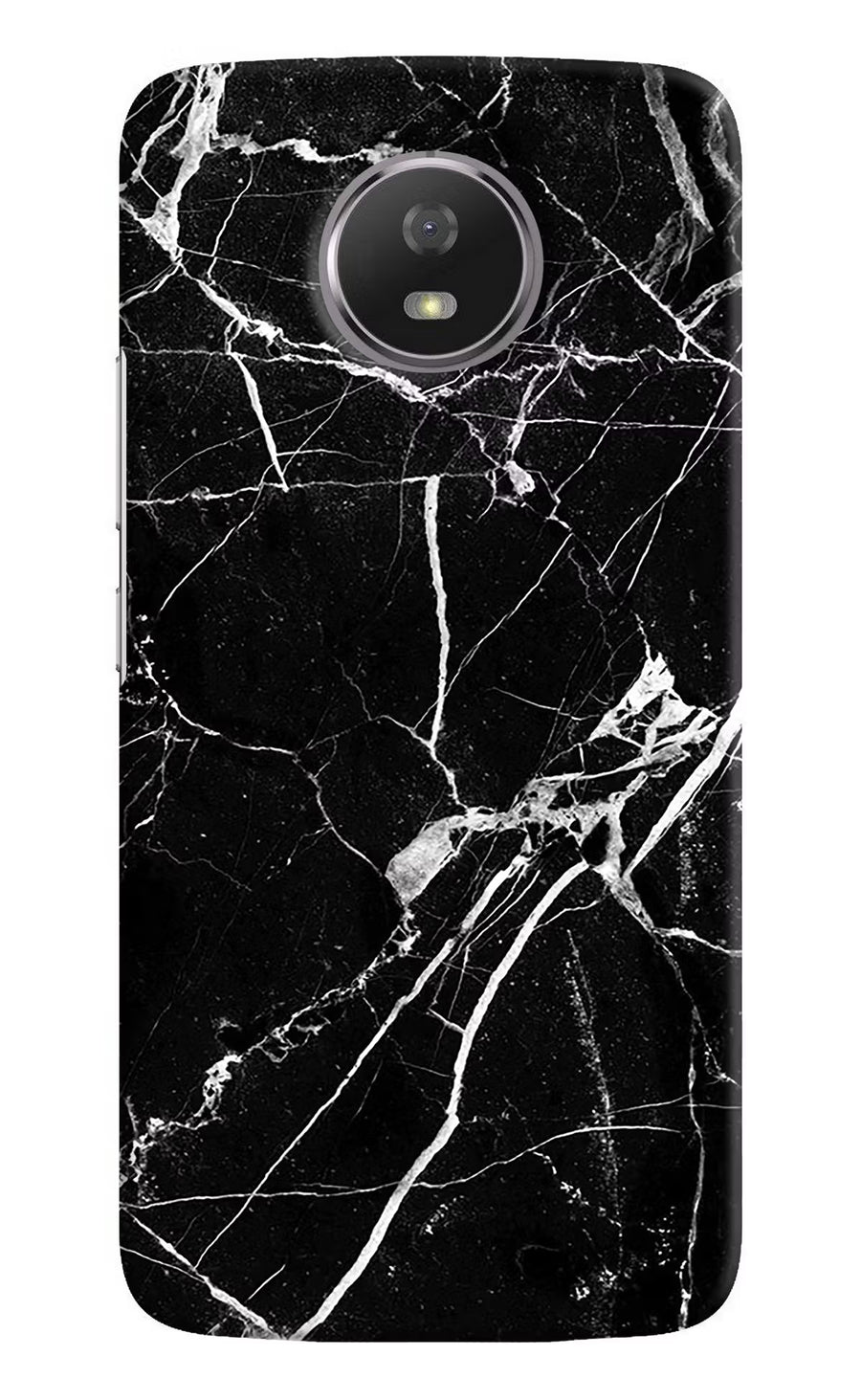 Black Marble Pattern Moto G5S Back Cover, Hard case