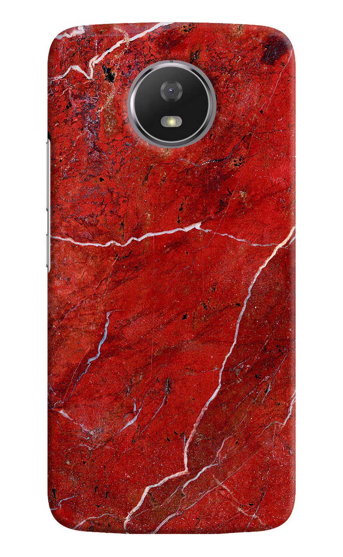 Red Marble Design Moto G5S Hard Case Back Cover by Casekaro