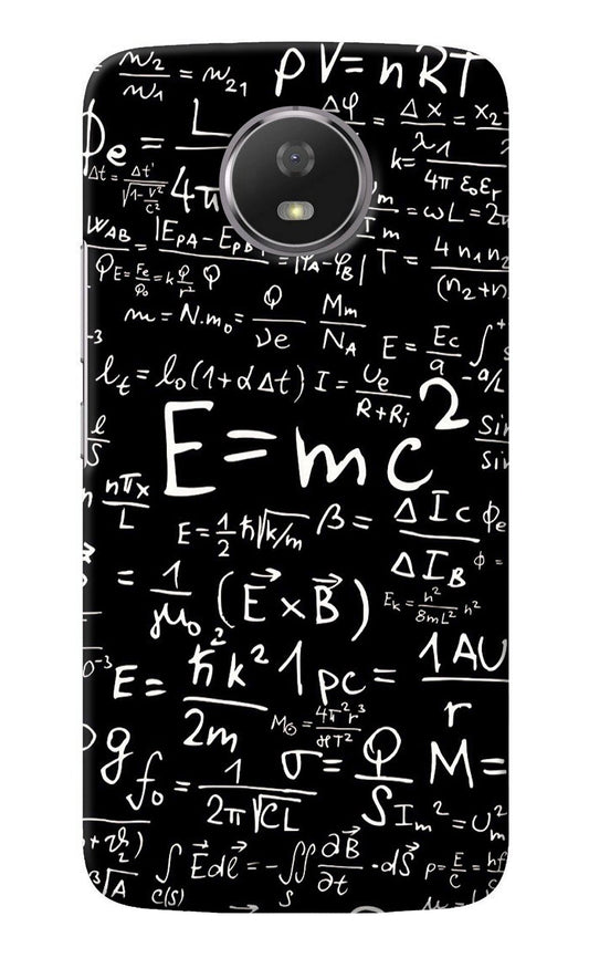 Physics Albert Einstein Formula Moto G5S Back Cover
