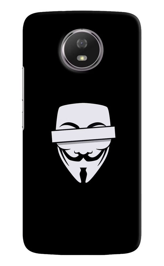 Anonymous Face Moto G5S Hard Case Back Cover by Casekaro