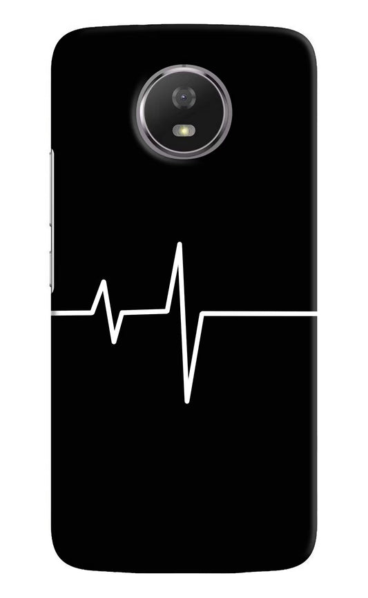 Heart Beats Moto G5S Hard Case Back Cover by Casekaro