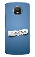 Be Original Moto G5S Hard Case Back Cover by Casekaro