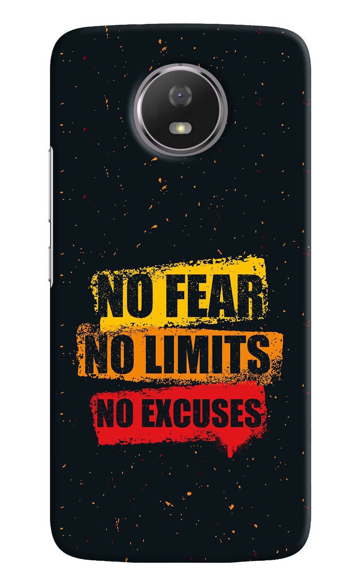 No Fear No Limits No Excuse Moto G5S Hard Case Back Cover by Casekaro