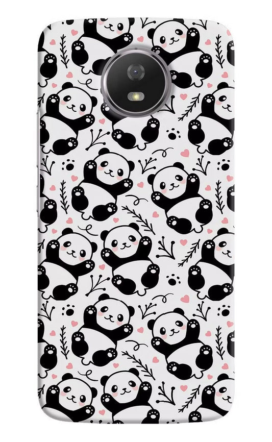 Cute Panda Moto G5S Hard Case Back Cover by Casekaro