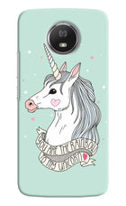 Unicorn Wallpaper Moto G5S Hard Case Back Cover by Casekaro