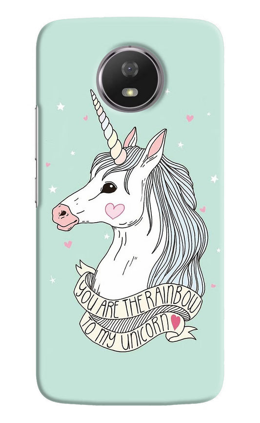 Unicorn Wallpaper Moto G5S Hard Case Back Cover by Casekaro