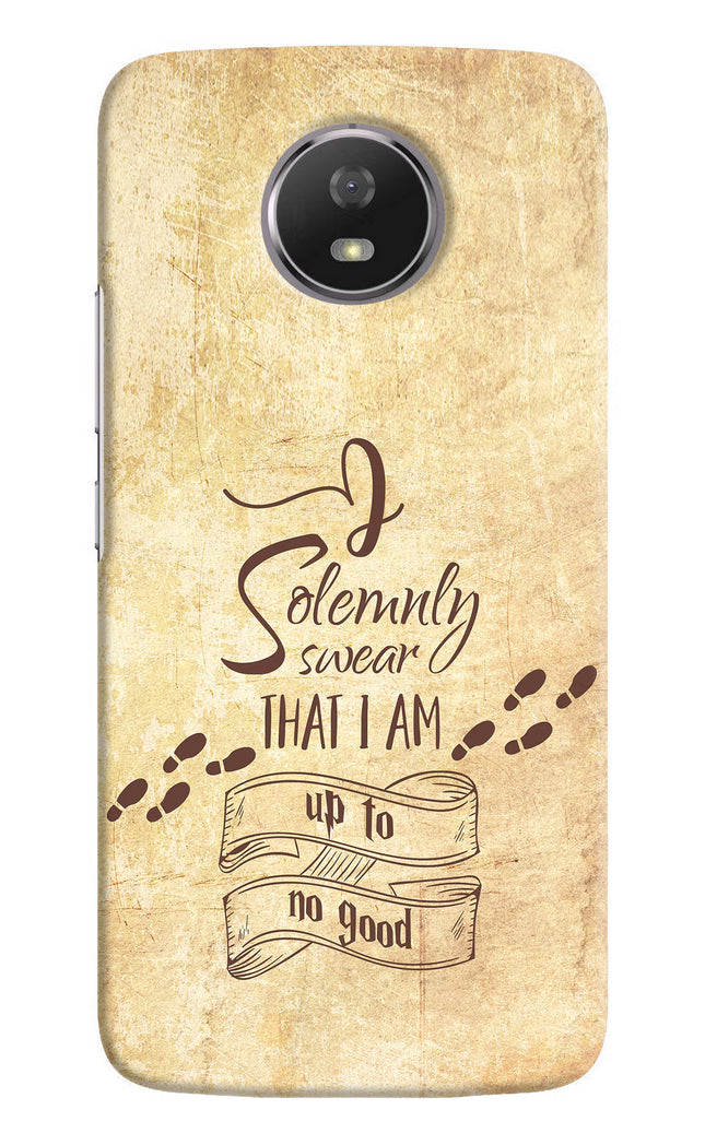 I Solemnly swear that i up to no good Moto G5S Hard Case Back Cover by Casekaro