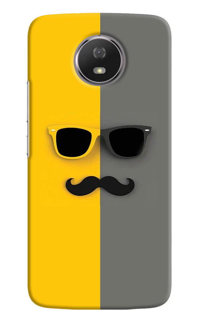 Sunglasses with Mustache Moto G5S Hard Case Back Cover by Casekaro