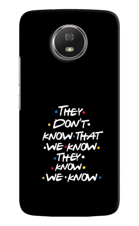 FRIENDS Dialogue Moto G5S Hard Case Back Cover by Casekaro