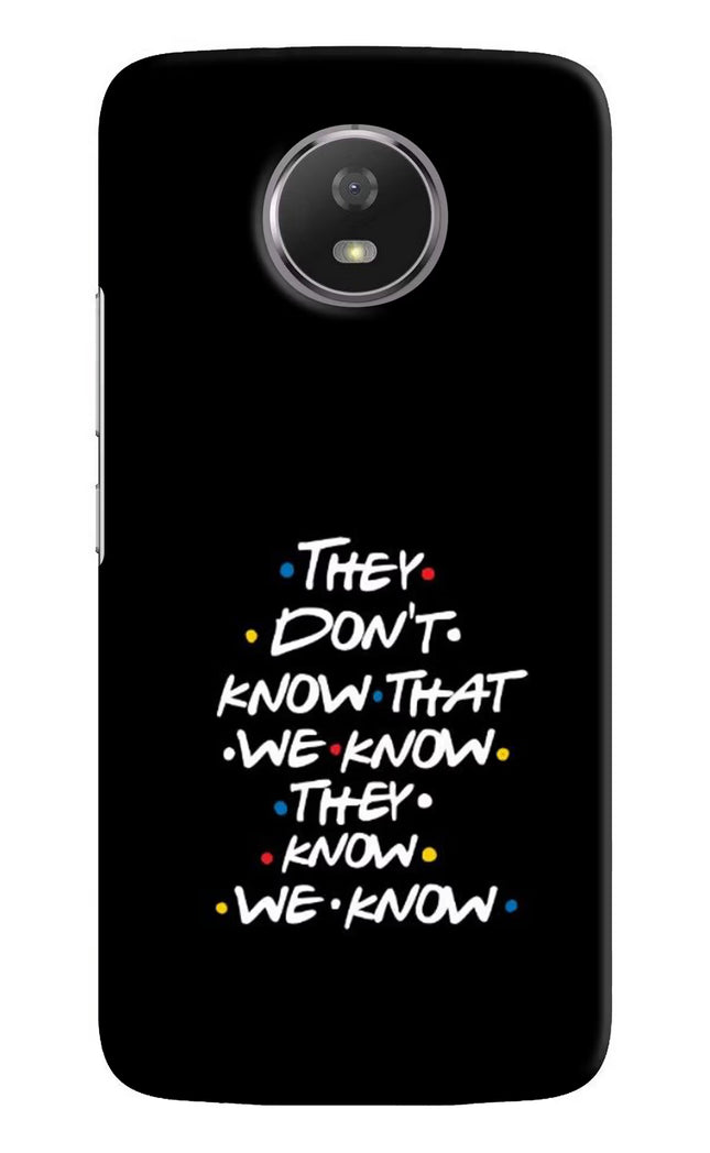 FRIENDS Dialogue Moto G5S Hard Case Back Cover by Casekaro