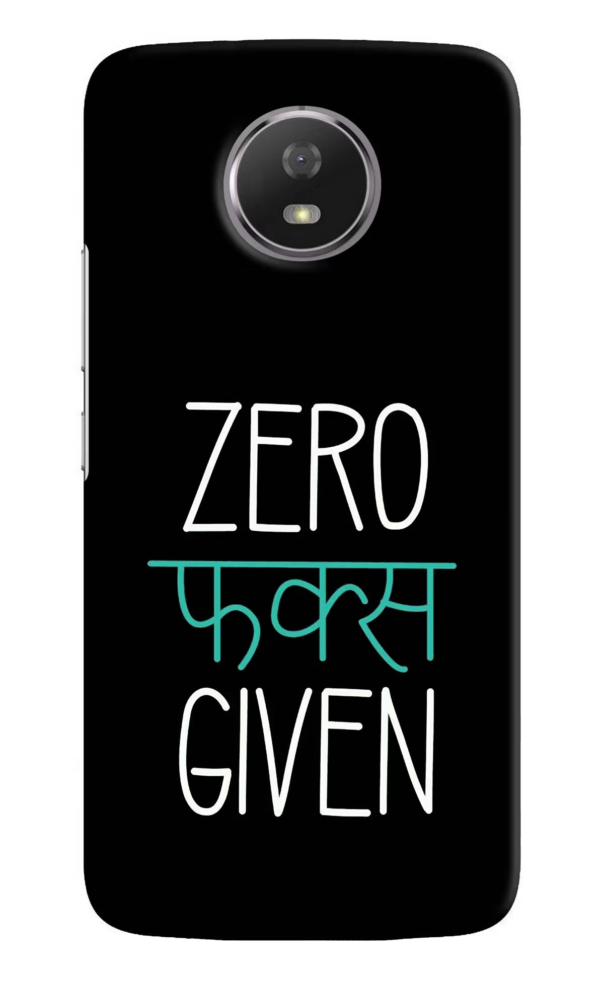 Zero Fucks Given Moto G5S Hard Case Back Cover by Casekaro