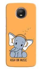 High On Music Moto G5S Hard Case Back Cover by Casekaro