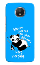 Keep Sleeping Moto G5S Hard Case Back Cover by Casekaro