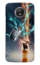 Thor Hammer Mjolnir Moto G5S Hard Case Back Cover by Casekaro