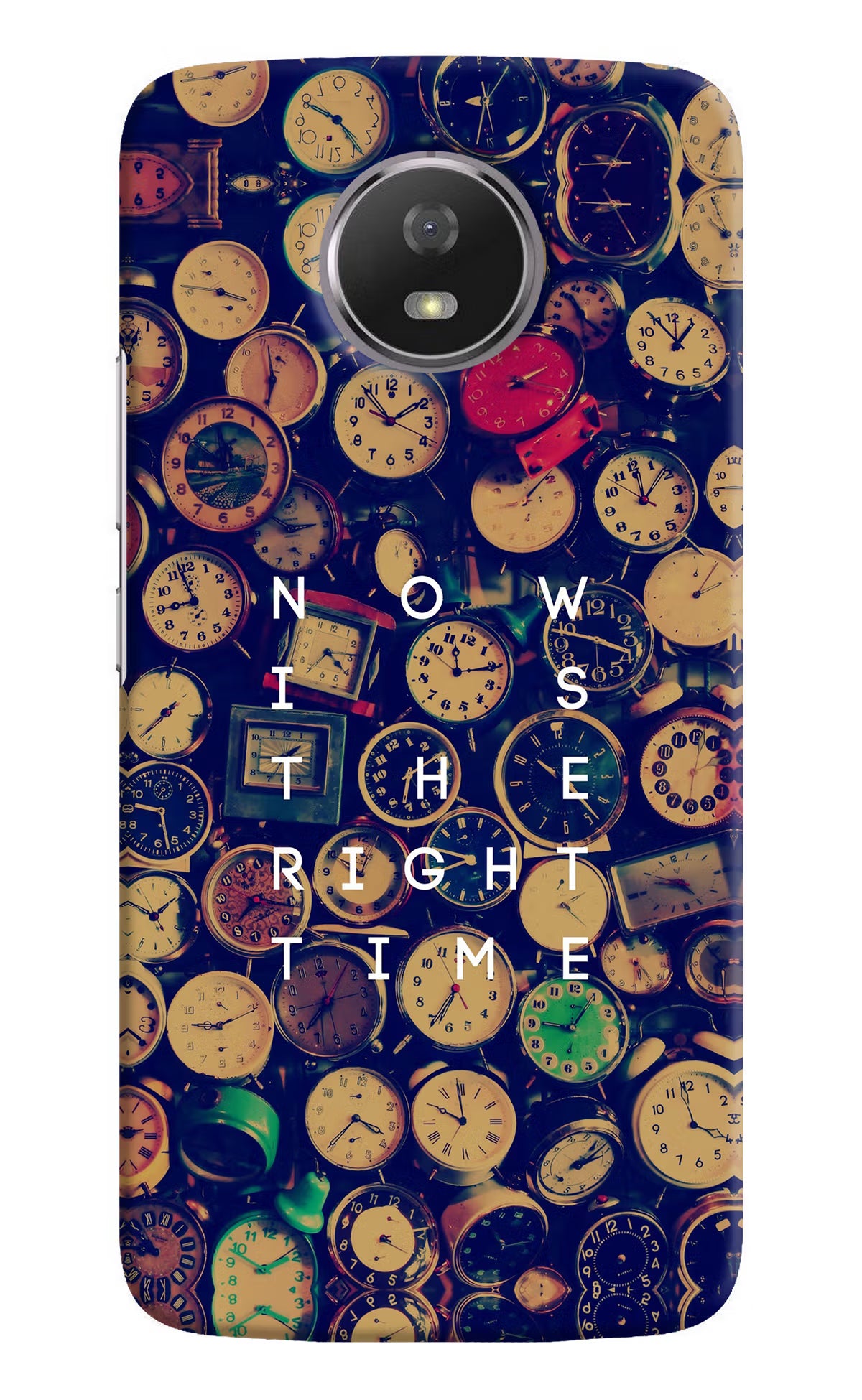 Now is the Right Time Quote Moto G5S Hard Case Back Cover by Casekaro