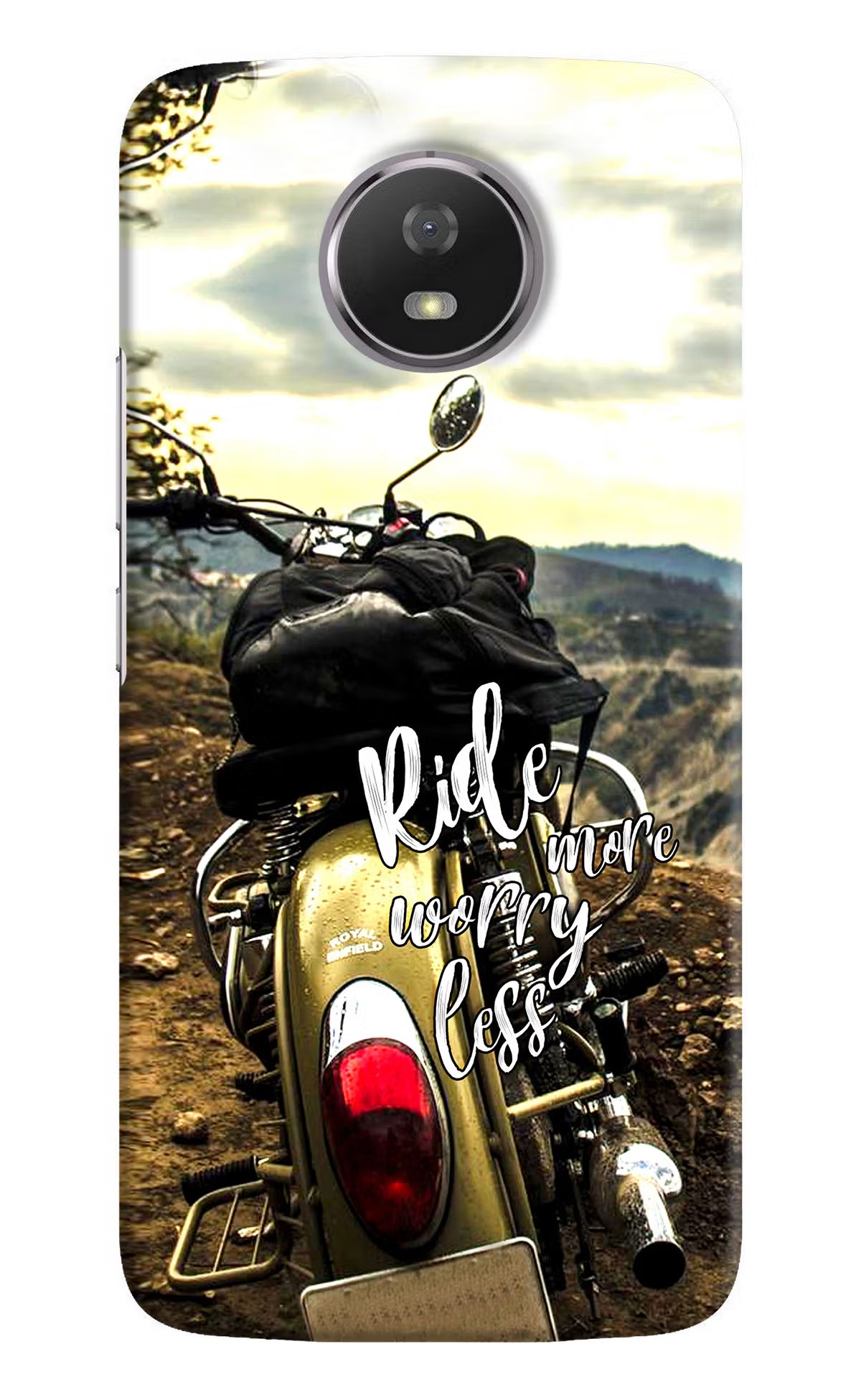 Ride More Worry Less Moto G5S Hard Case Back Cover by Casekaro