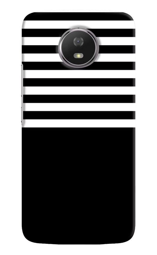 Black and White Print Moto G5S Hard Case Back Cover by Casekaro
