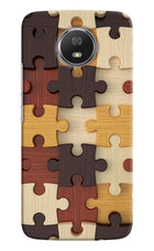 Wooden Puzzle Moto G5S Hard Case Back Cover by Casekaro