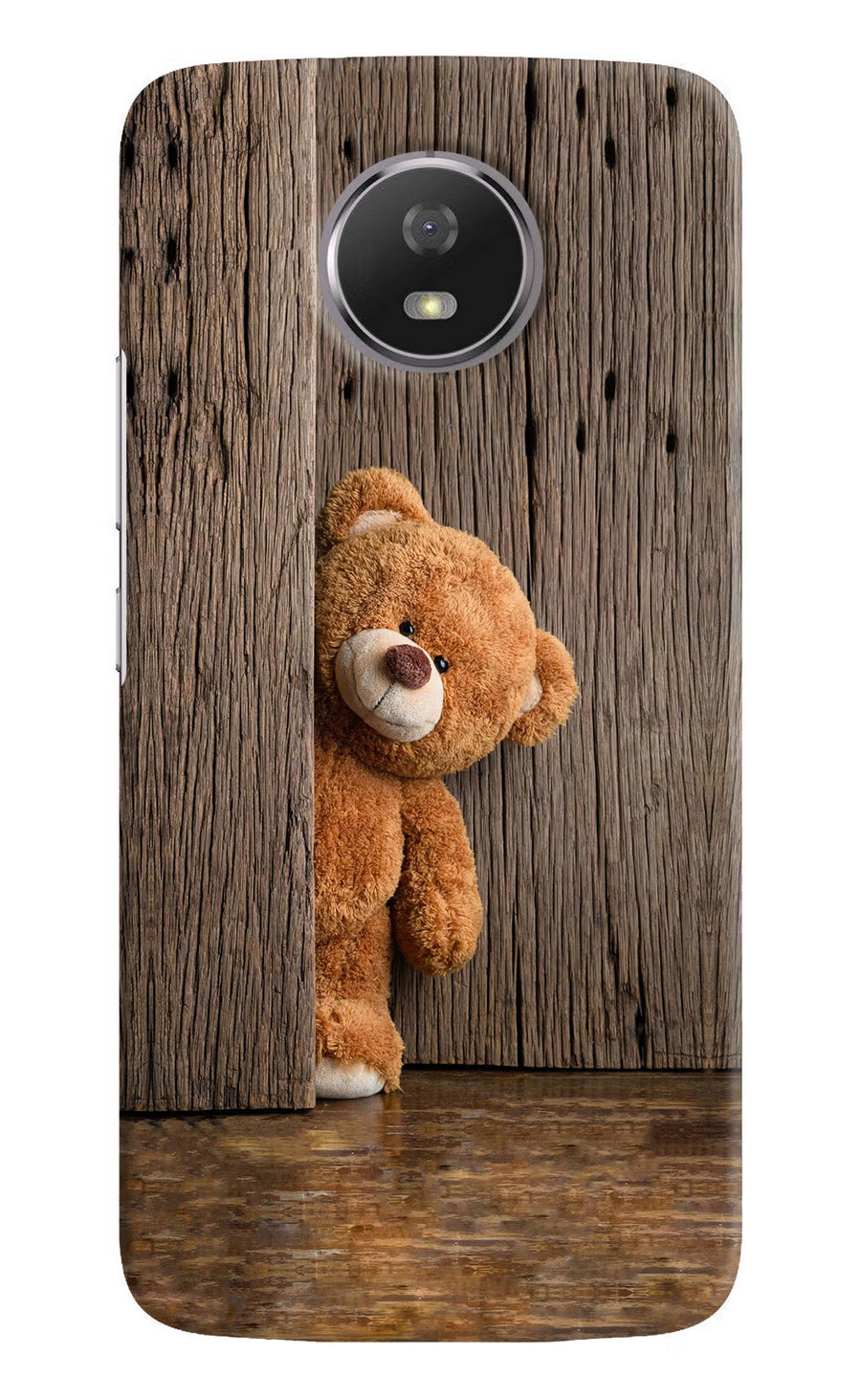 Teddy Wooden Moto G5S Back Cover, Hard case