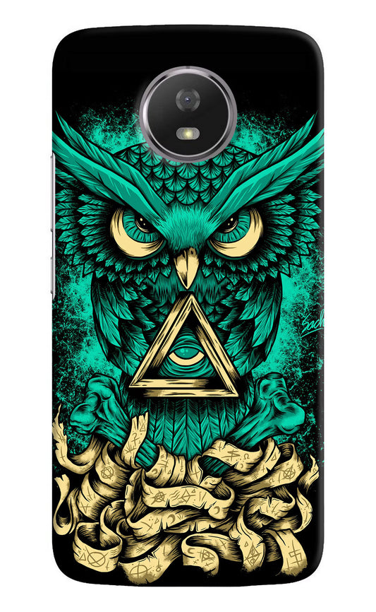 Green Owl Moto G5S Hard Case Back Cover by Casekaro