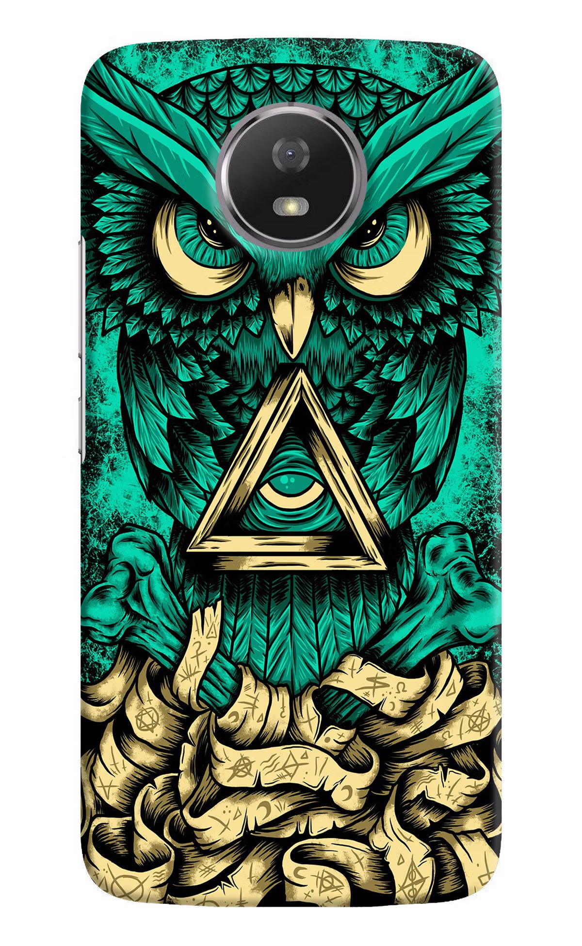 Green Owl Moto G5S Hard Case Back Cover by Casekaro