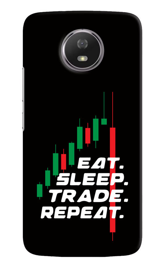 Eat Sleep Trade Repeat Moto G5S Hard Case Back Cover by Casekaro