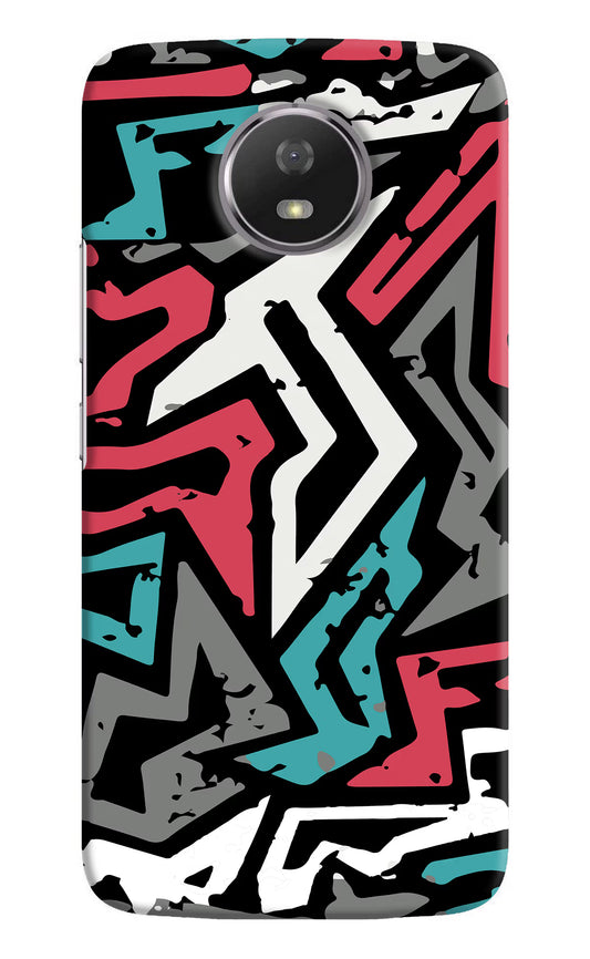 Geometric Graffiti Moto G5S Hard Case Back Cover by Casekaro