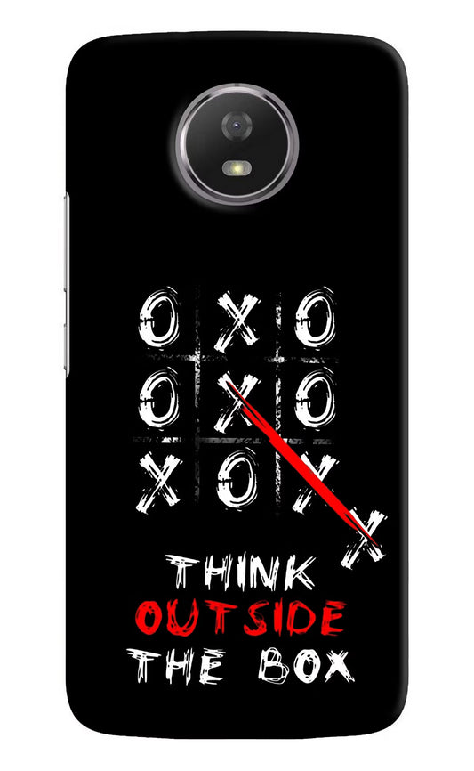 Think out of the BOX Moto G5S Hard Case Back Cover by Casekaro