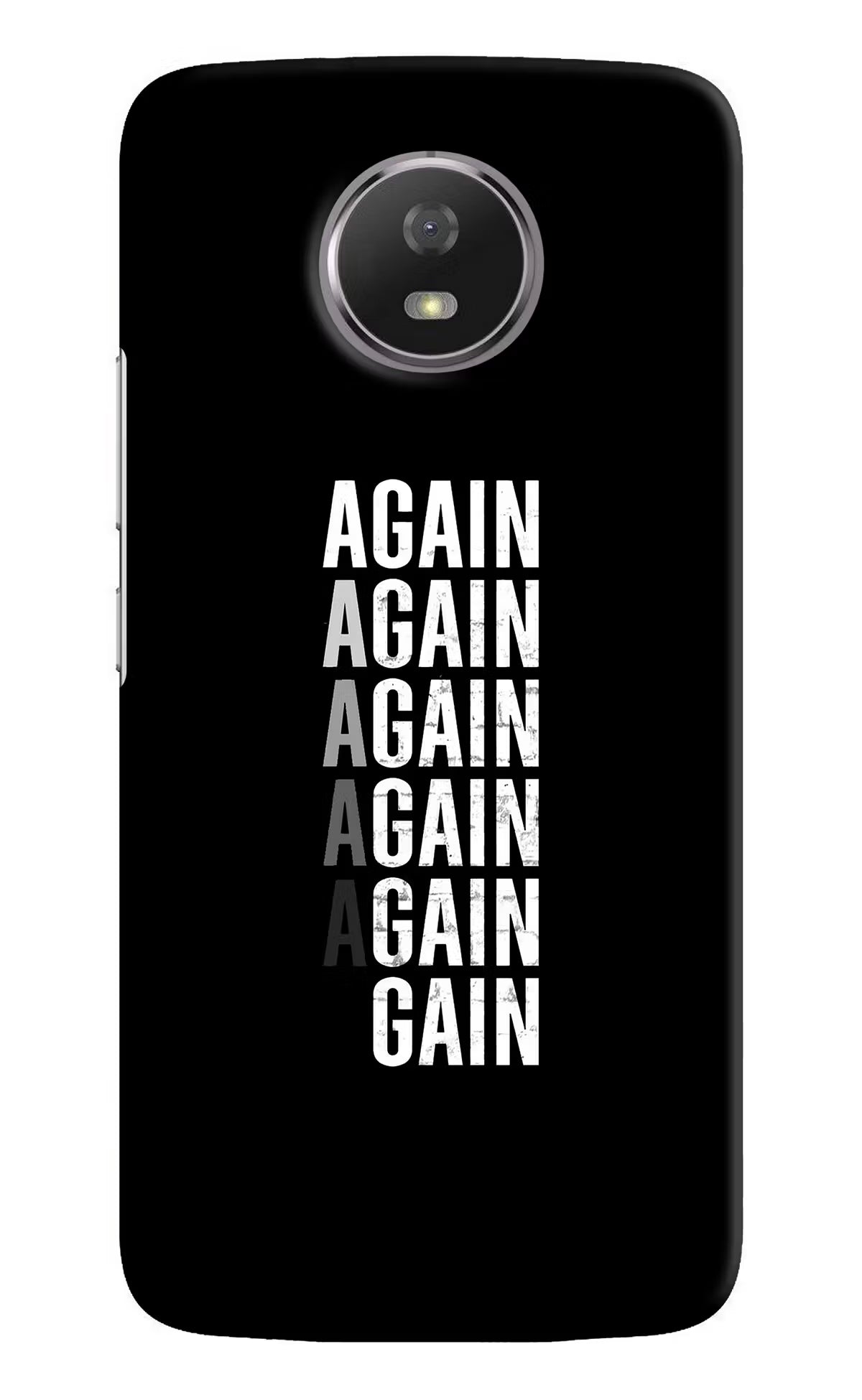 Again Again Gain Moto G5S Hard Case Back Cover by Casekaro