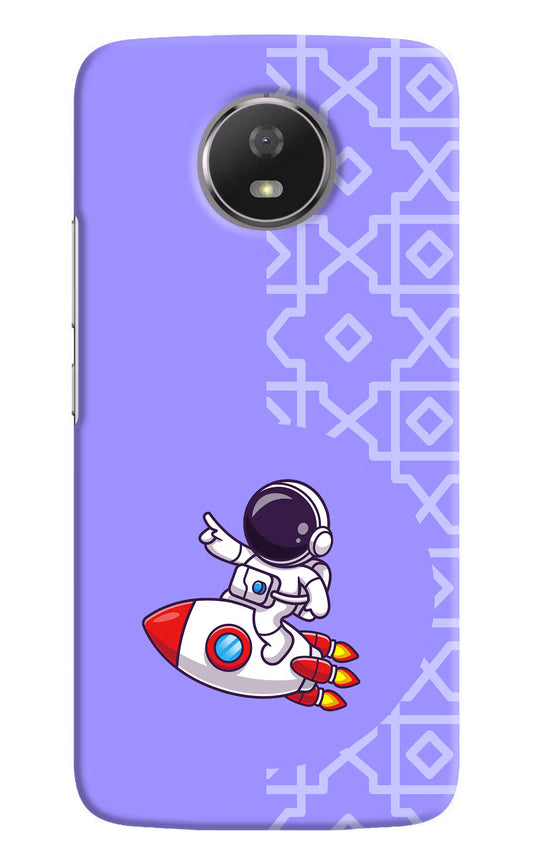 Cute Astronaut Moto G5S Hard Case Back Cover by Casekaro