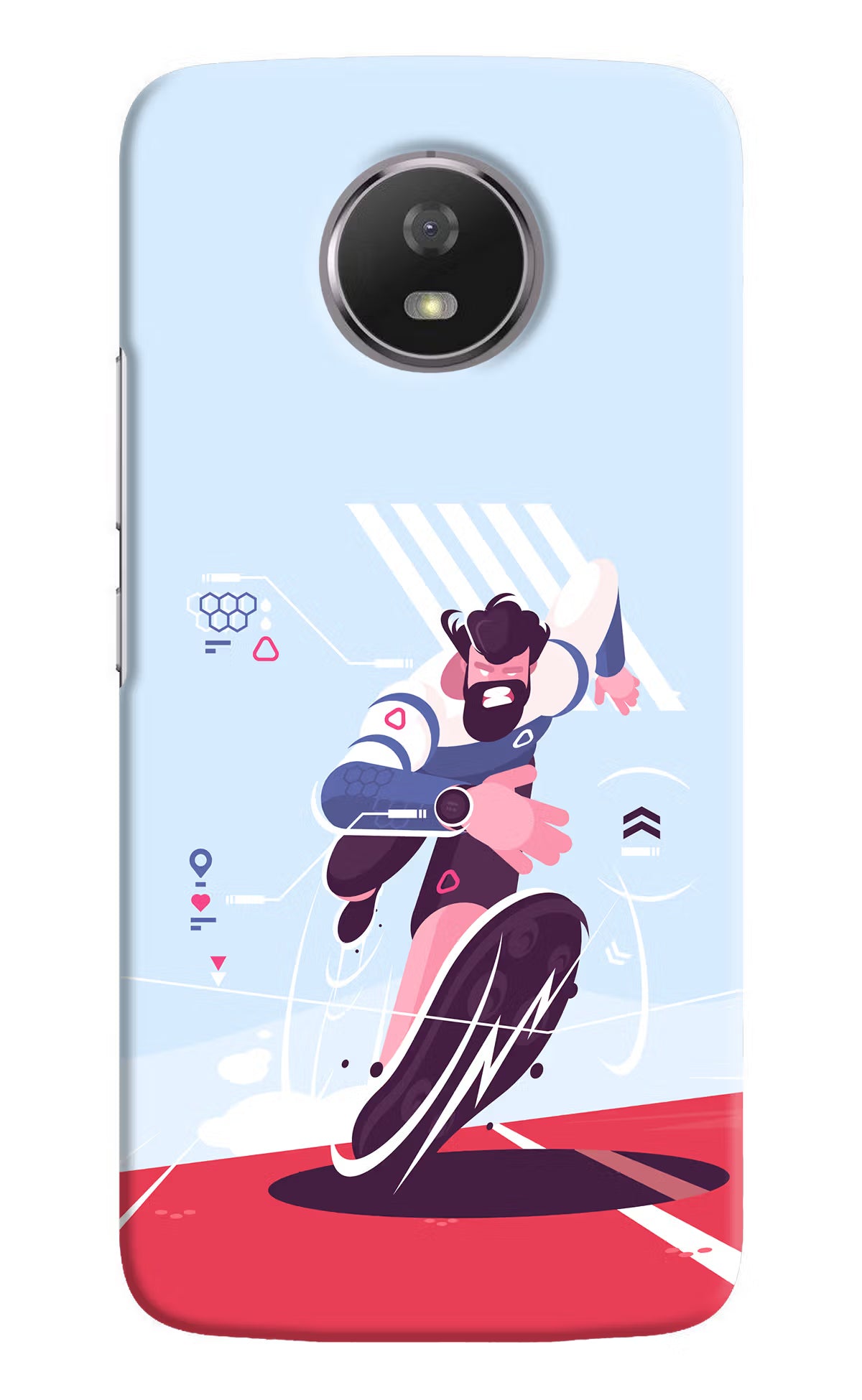 Run Pro Moto G5S Hard Case Back Cover by Casekaro