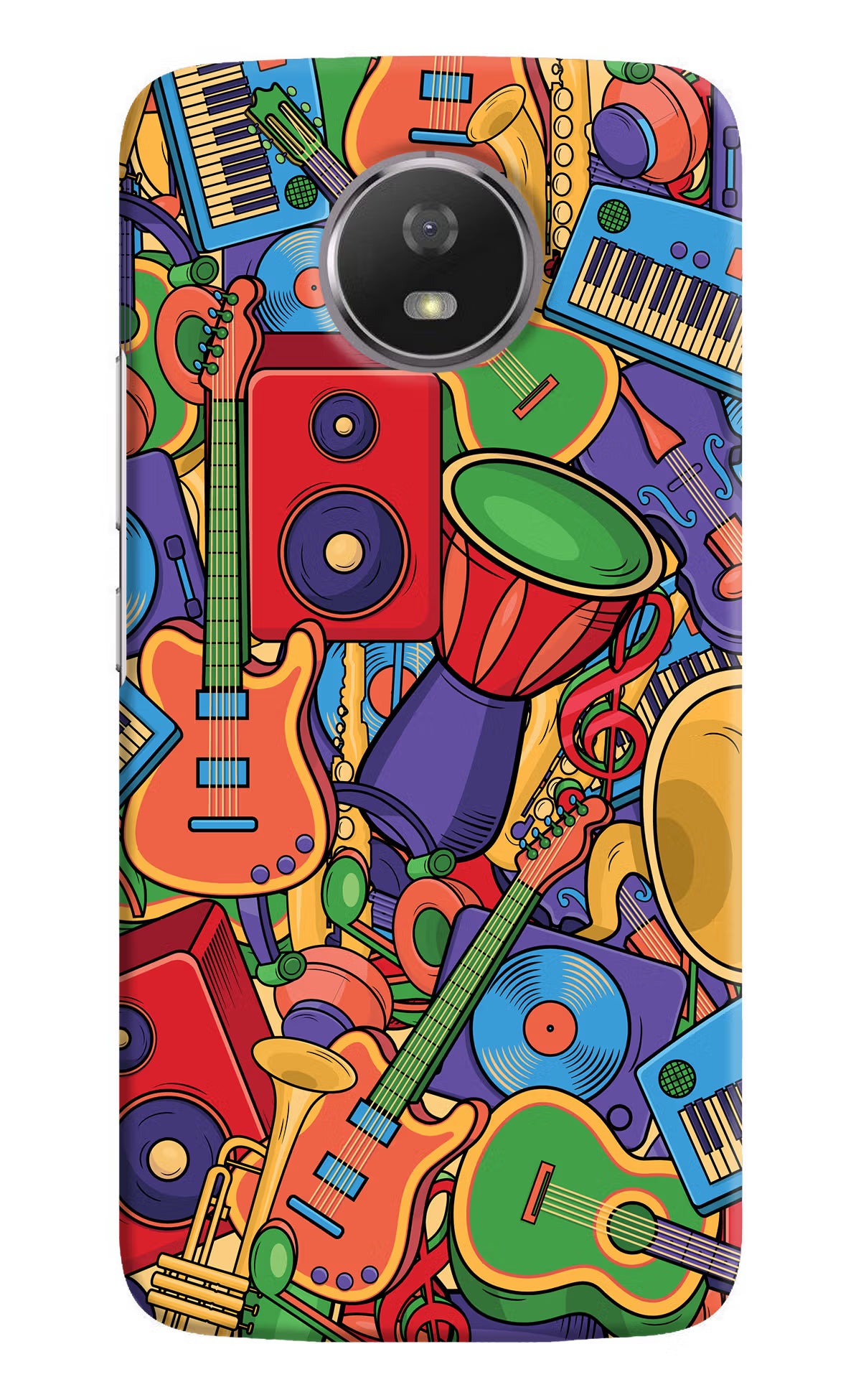 Music Instrument Doodle Moto G5S Hard Case Back Cover by Casekaro