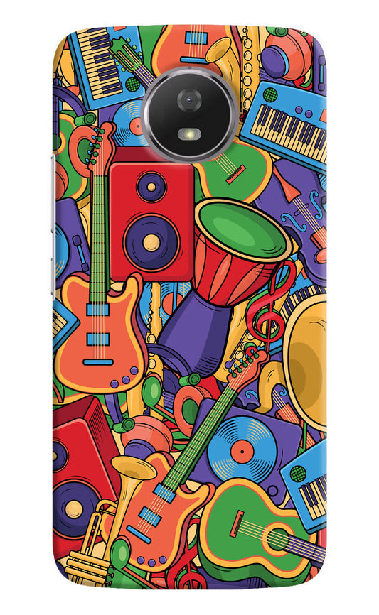 Music Instrument Doodle Moto G5S Hard Case Back Cover by Casekaro