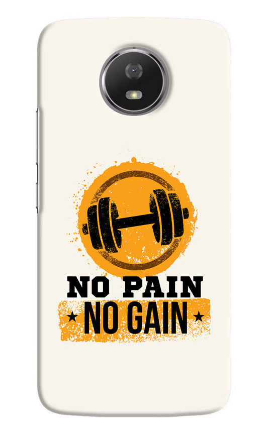 No Pain No Gain Moto G5S Hard Case Back Cover by Casekaro