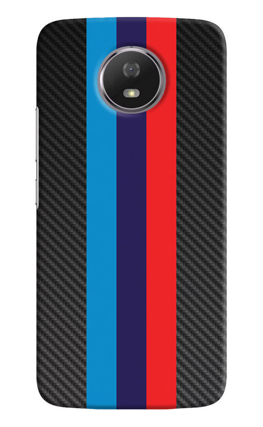 BMW Stripes Pattern Moto G5S Hard Case Back Cover by Casekaro