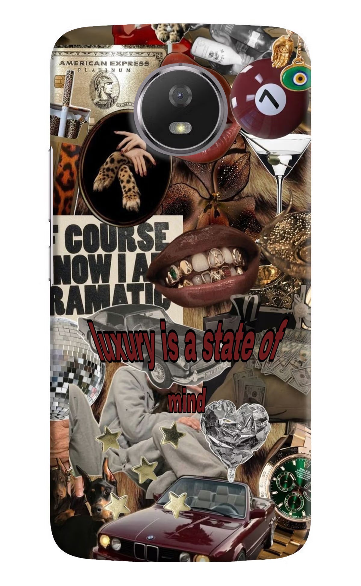 Luxury Moto G5S Hard Case Back Cover by Casekaro