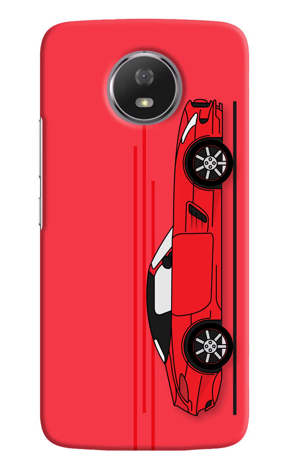 Red Velocity Moto G5S Hard Case Back Cover by Casekaro