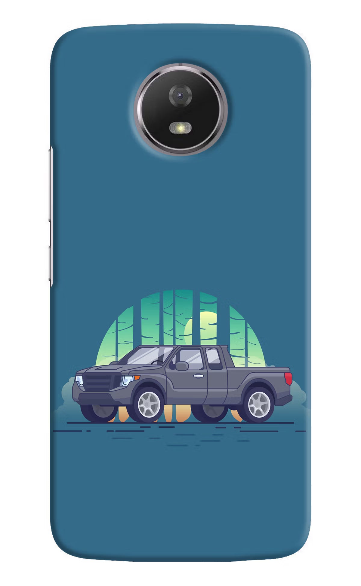 Retro Garage Vibe Moto G5S Hard Case Back Cover by Casekaro