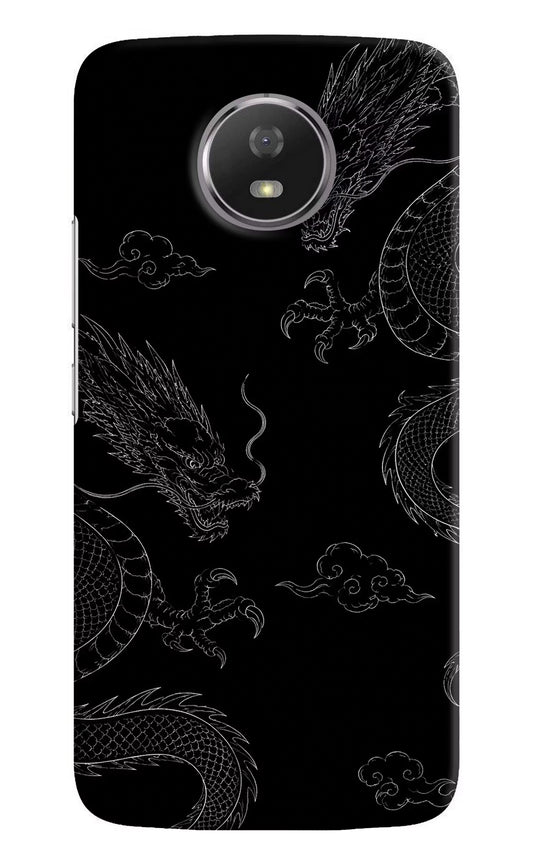 Twin Dragons Moto G5S Hard Case Back Cover by Casekaro